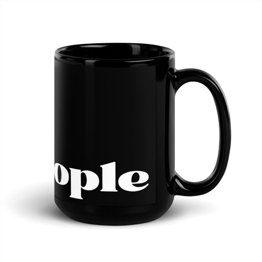 Black Glossy "Gudpeople" Mug